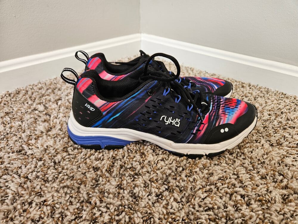 Ryka Vivid RZX Womens Training Shoes Multicolor Pink Blue Size 9.5 M